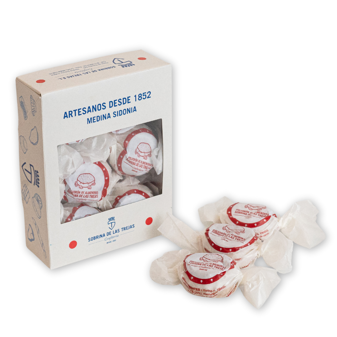 Polvorones de Almendra Caja 500 gr 12 unds aprox. - Imagen 2