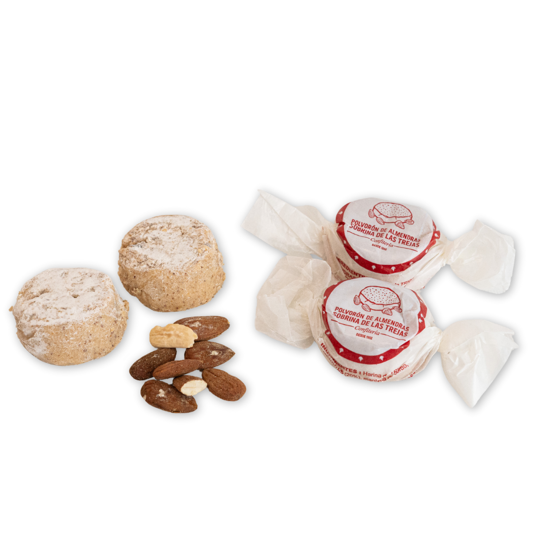 Polvorones de Almendra Caja 500 gr 12 unds aprox.